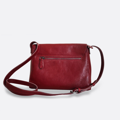 Women's genuine cowhide leather handbag Square V2 design