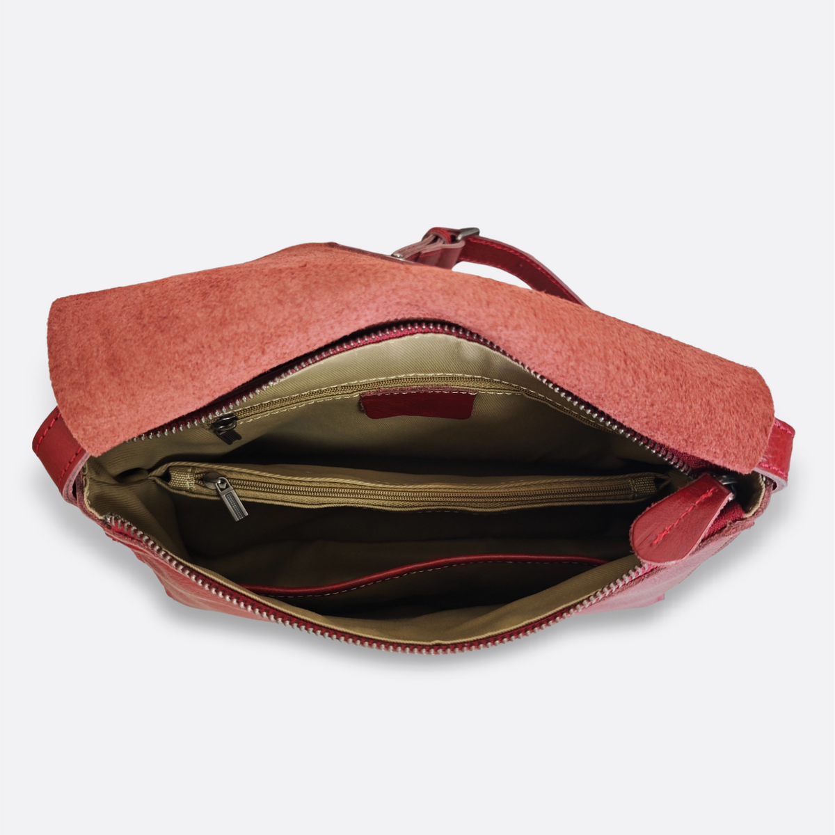 Women's genuine cowhide leather handbag Square V2 design