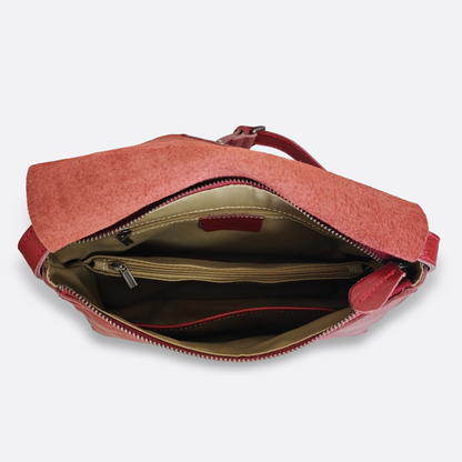 Women's genuine cowhide leather handbag Square V2 design