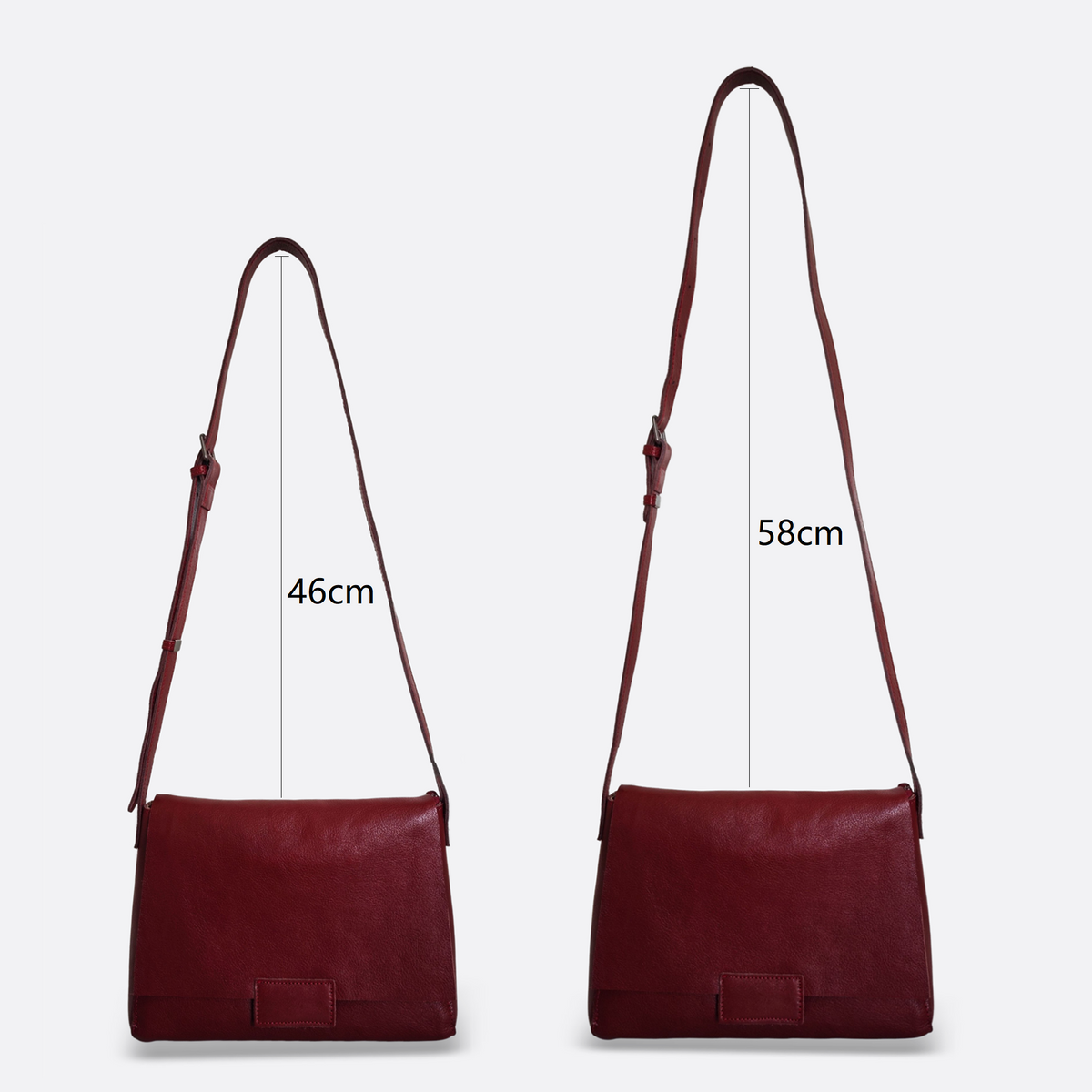 Women's genuine cowhide leather handbag Square V2 design
