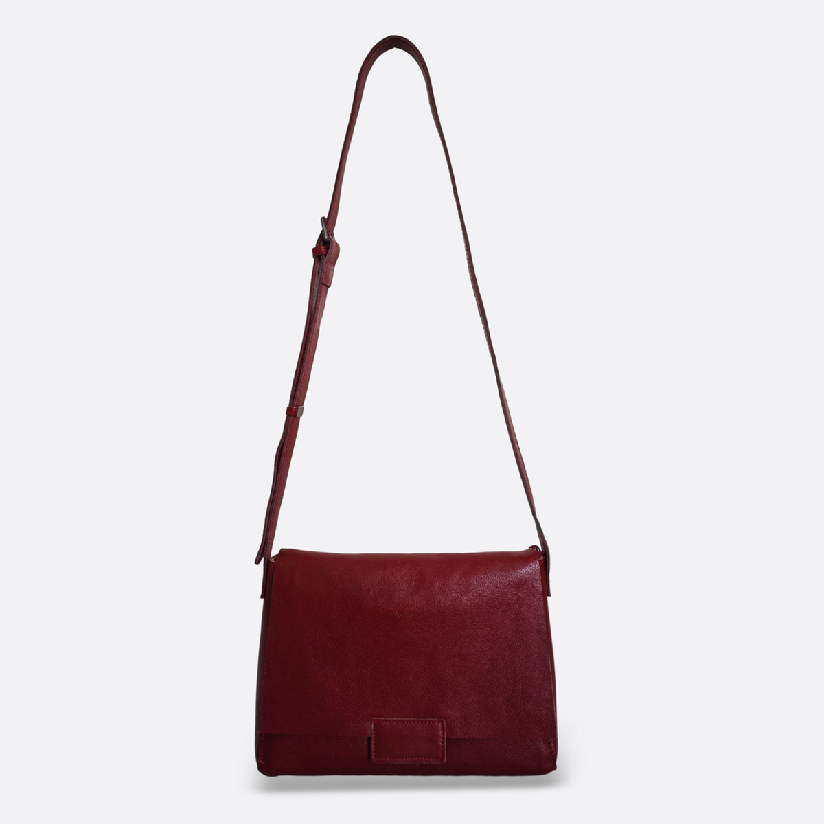 Women's genuine cowhide leather handbag Square V2 design