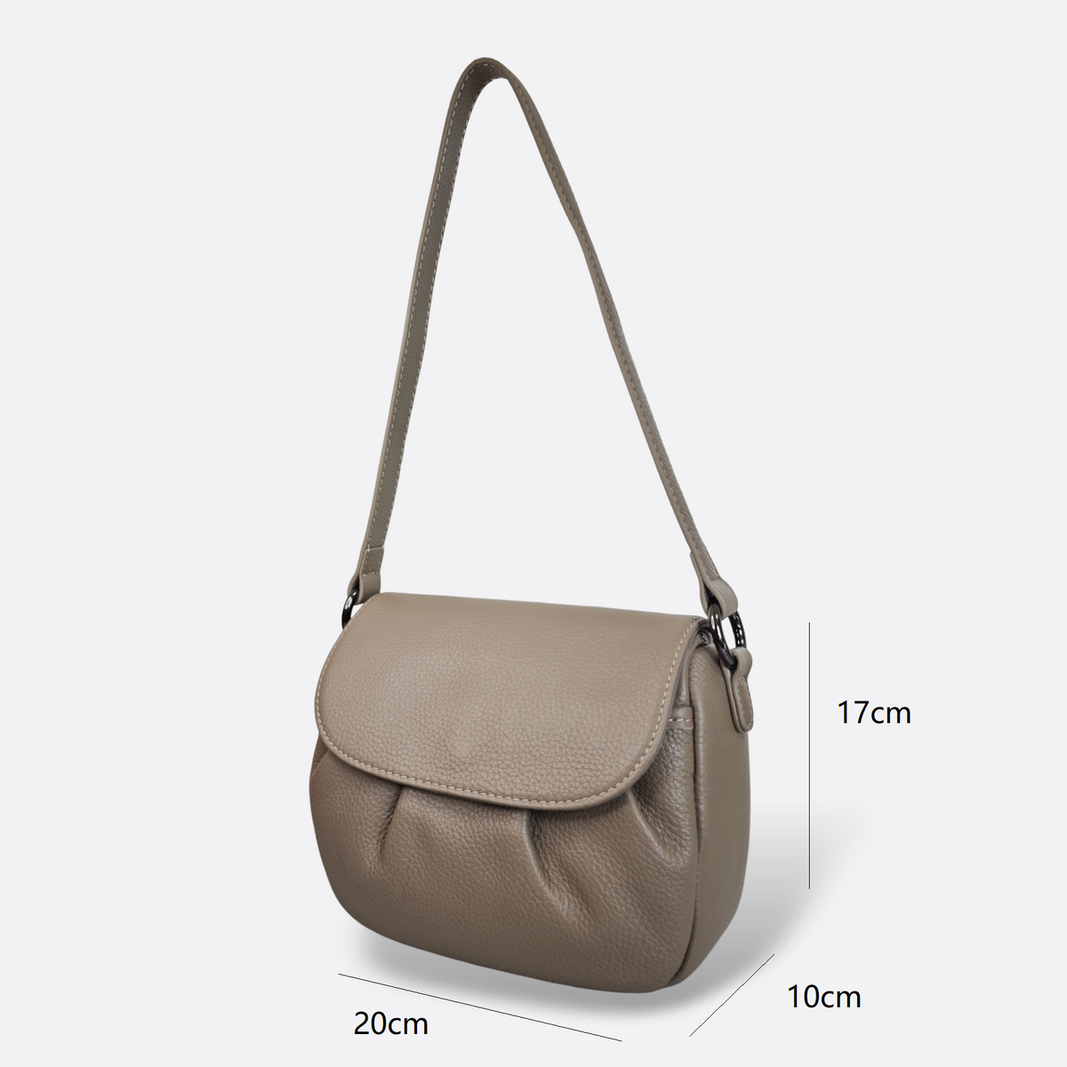 Women's genuine cowhide leather handbag Square V3 design