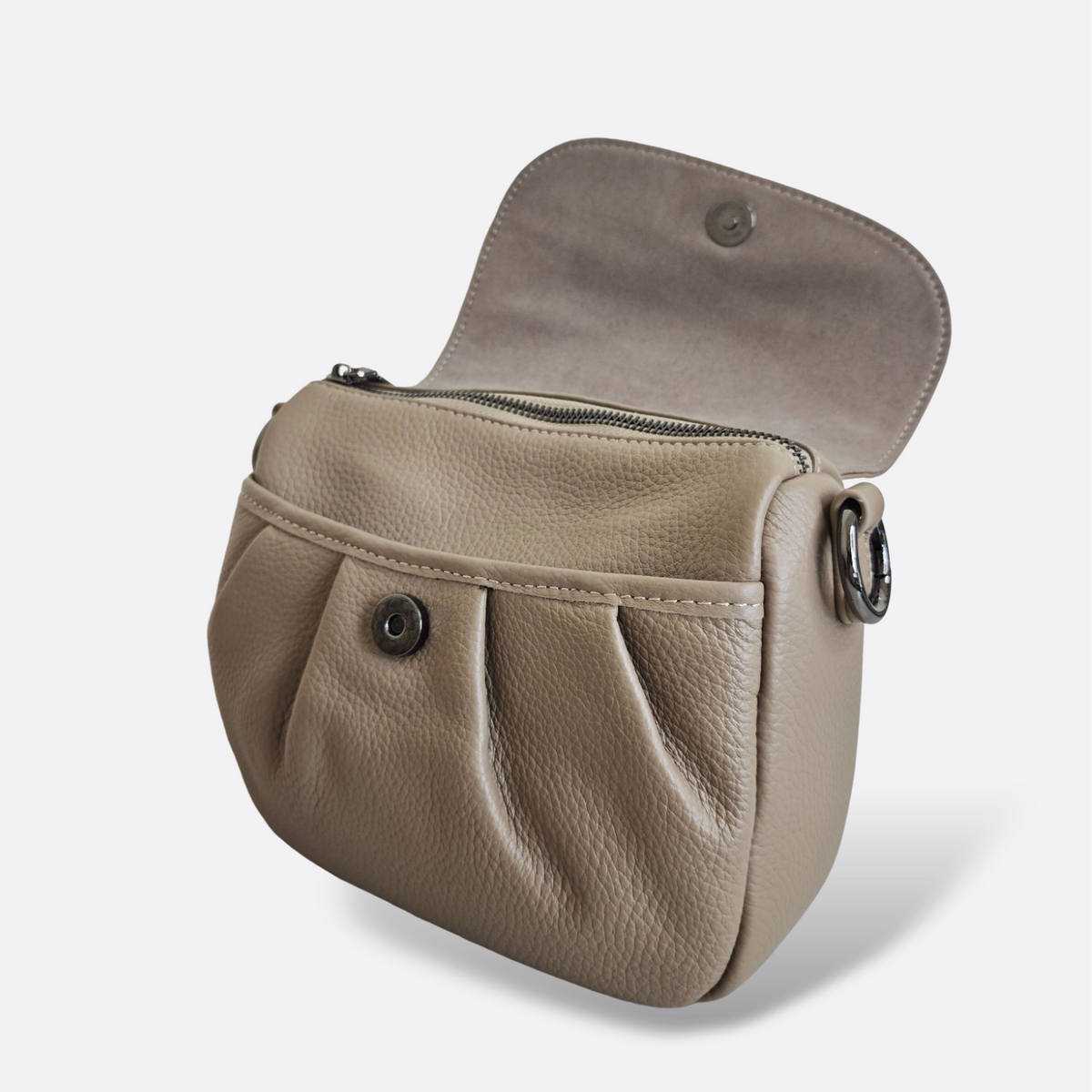 Women's genuine cowhide leather handbag Square V3 design