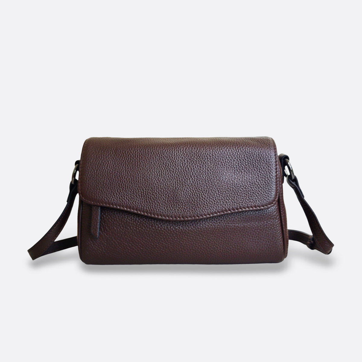 Women's genuine cowhide leather messenger satchel bag handbag Boite V4 design