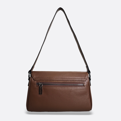 Women's genuine cowhide leather messenger satchel bag handbag Boite V4 design