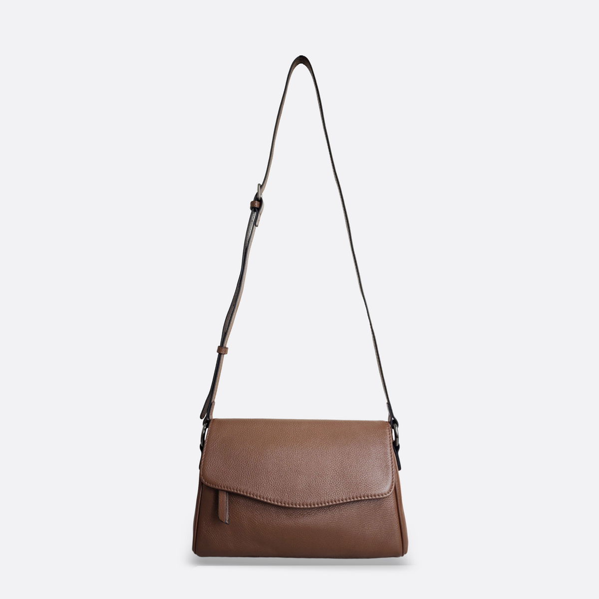 Women's genuine cowhide leather messenger satchel bag handbag Boite V4 design