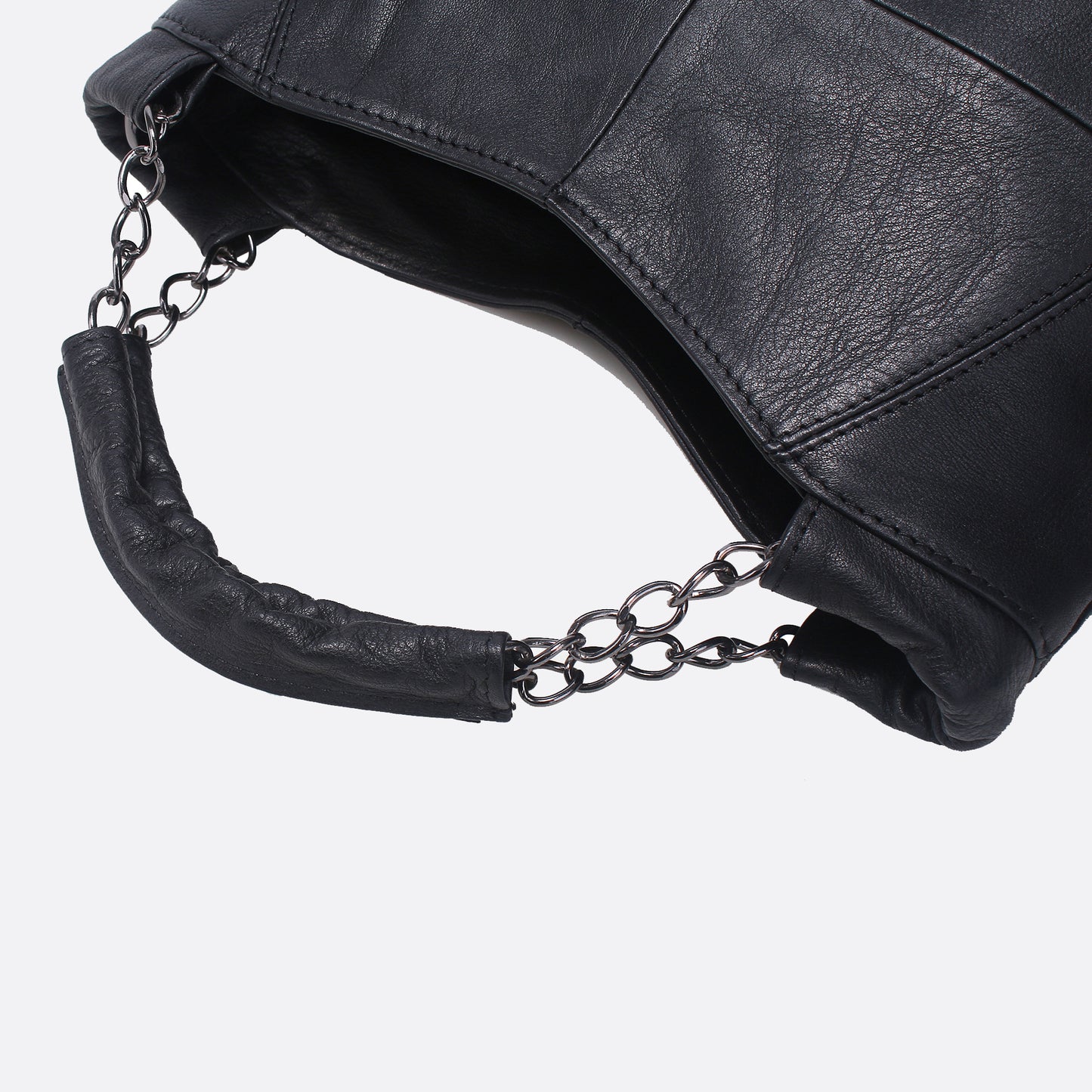 Women's genuine cowhide leather handbag Carly chain design