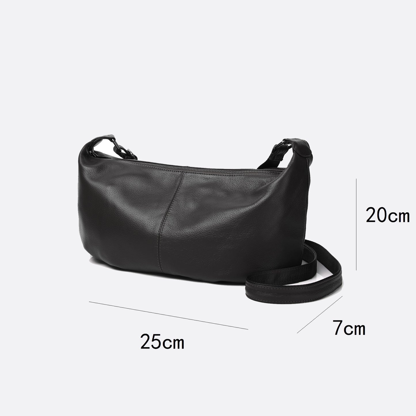 Unisex Women's and Men's genuine cowhide leather handbag Poches V3 design