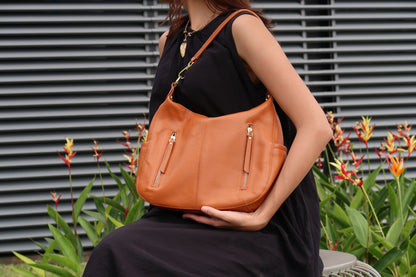 Women's genuine cowhide leather handbag Bora V3 design