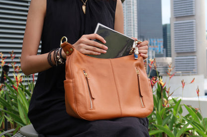 Women's genuine cowhide leather handbag Bora V3 design