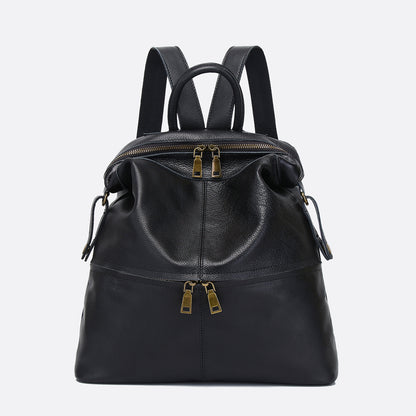 Women's genuine cowhide leather backpack Reza design