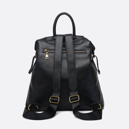 Women's genuine cowhide leather backpack Reza design