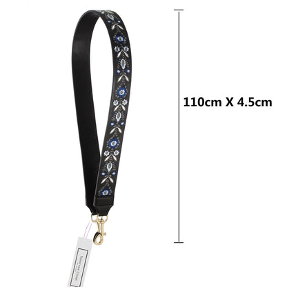 Tomorrow Closet Embroidery design leather bag strap