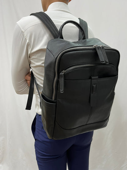 Unisex cowhide leather backpack Snap V2 design