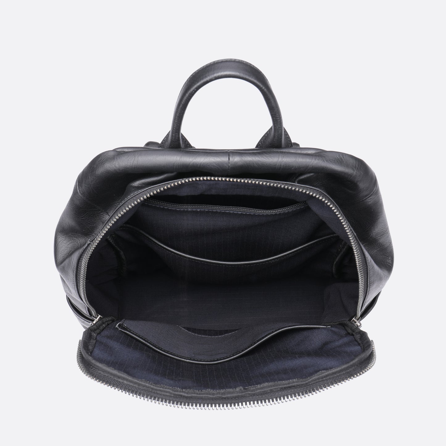 Unisex cowhide leather backpack Snap V2 design