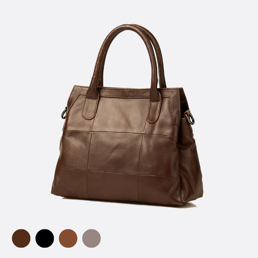 Women's genuine cowhide leather handbag Ingrid V2 design