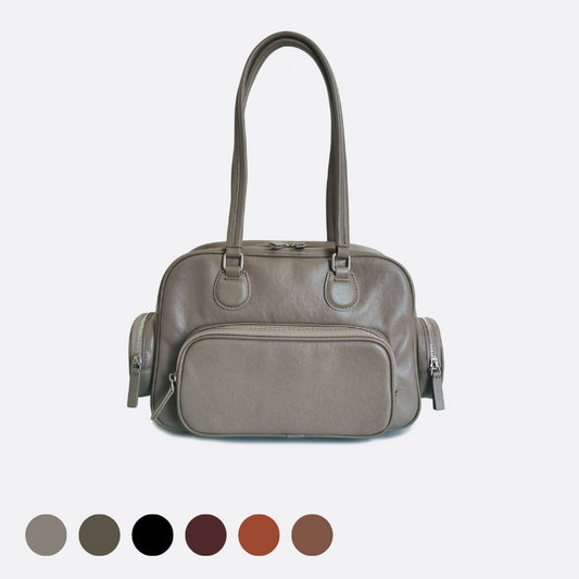 Women's genuine cowhide leather handbag Palour design