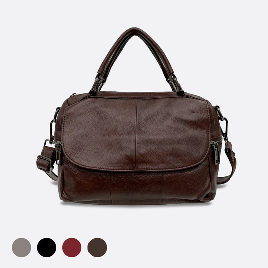 Women's genuine cowhide leather handbag rita design