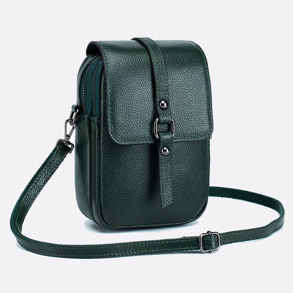 Women's genuine cowhide leather handphone bag Mirren design