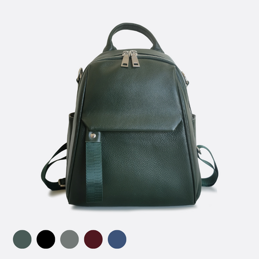 Women's genuine cowhide leather backpack Bacco design