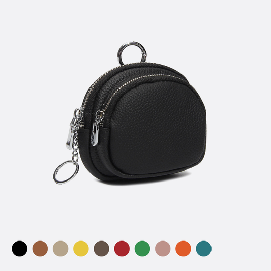 Women's genuine cowhide leather pouch Bacco design