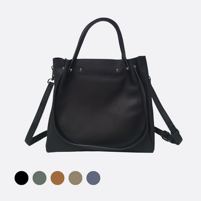 Women's genuine cowhide leather handbag Barbara design