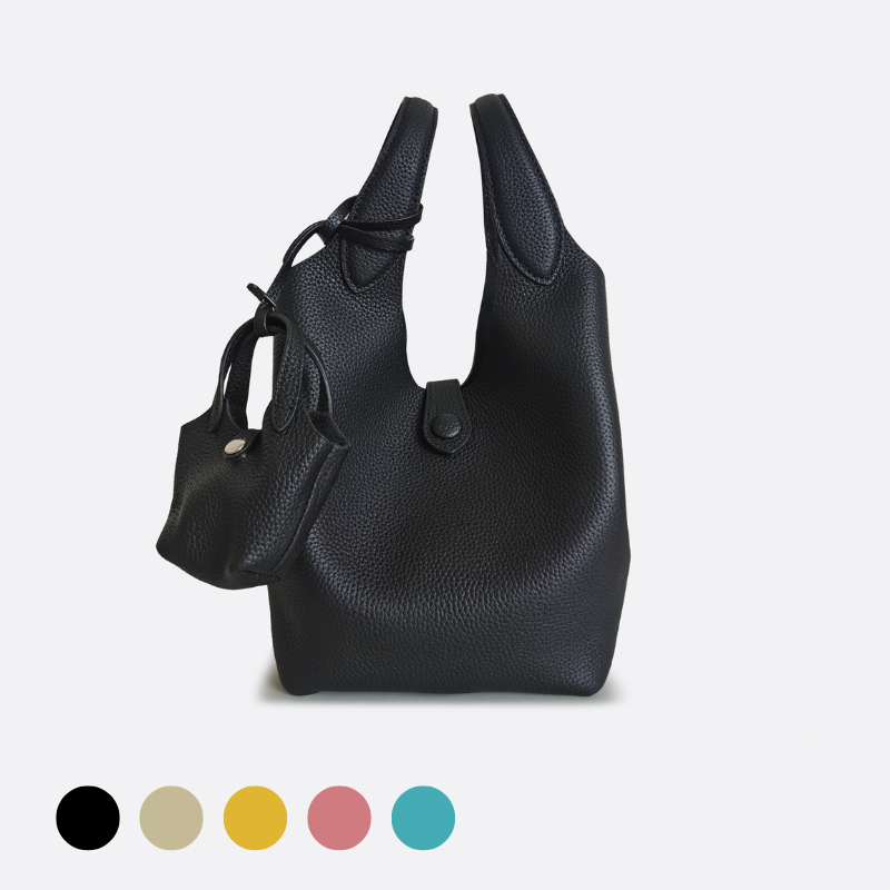 Women's genuine cowhide leather handbag Basket Lock V3 design