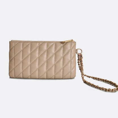 Women's genuine lambskin leather clutch Vyar design