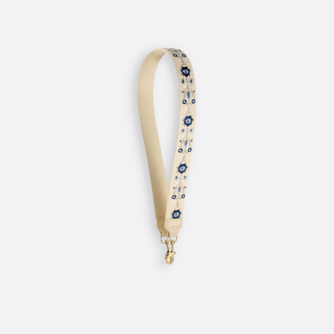 Tomorrow Closet Embroidery design leather bag strap
