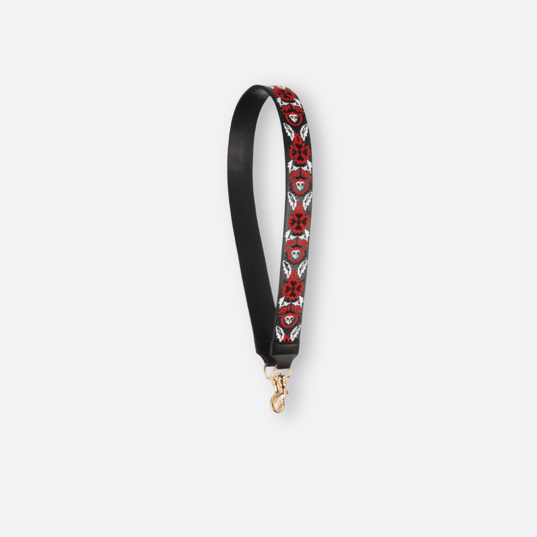 Tomorrow Closet Embroidery design leather bag strap