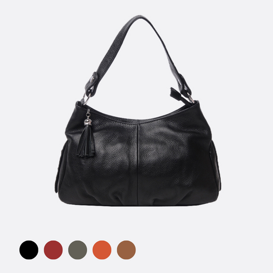 Women's genuine cowhide leather handbag Bora design