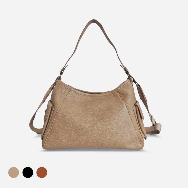 Women's genuine cowhide leather handbag Bora V6 design