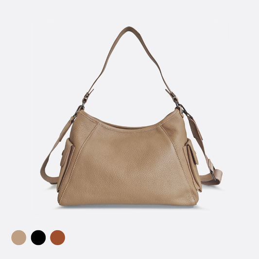 Women's genuine cowhide leather handbag Bora V6 design