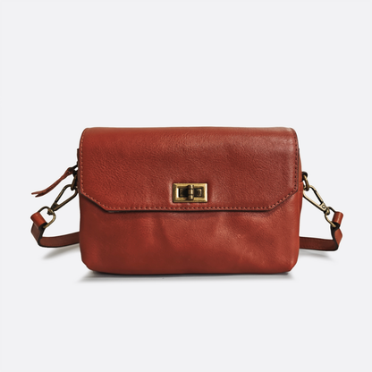 Women's genuine cowhide leather messenger satchel bag handbag Boite V2 design