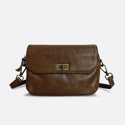 Women's genuine cowhide leather messenger satchel bag handbag Boite V2 design