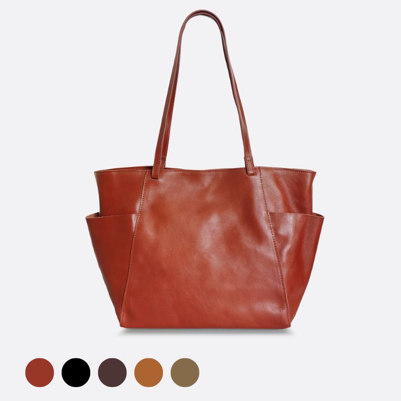 Women's genuine cowhide leather handbag Depaule design
