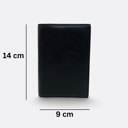 Unisex leather passport holder travel pouch