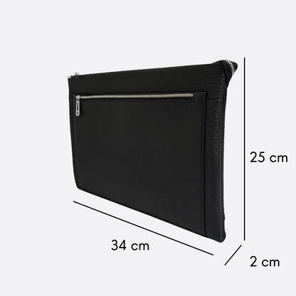 Unisex genuine cowhide leather Clutch/laptop sleeve/laptop folio