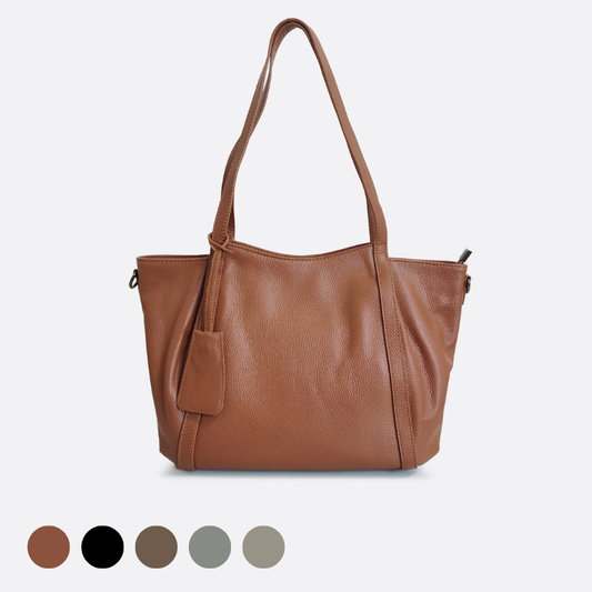 Women's genuine cowhide leather handbag Edgar tote design