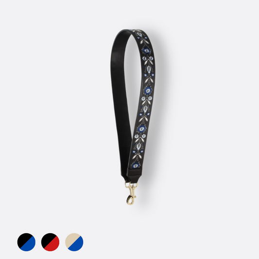 Tomorrow Closet Embroidery design leather bag strap