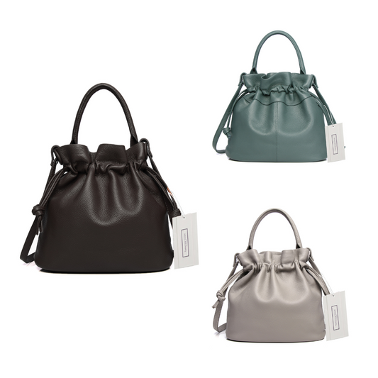 Women's genuine cowhide leather handbag Fuku V2 design
