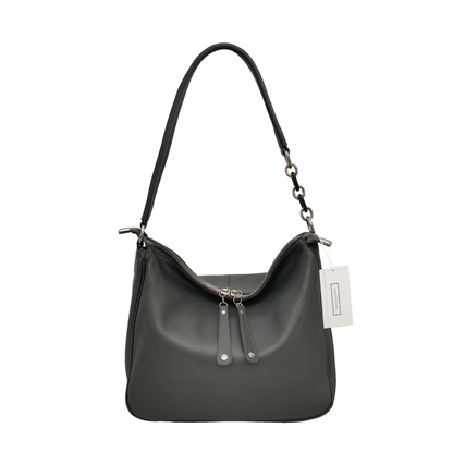 Women's genuine cowhide leather handbag Bora Chain design