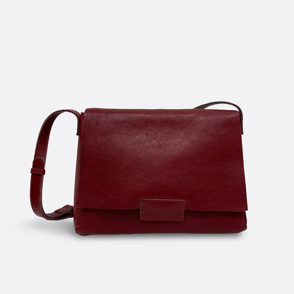 Women's genuine cowhide leather handbag Square V2 design