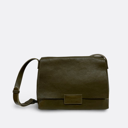 Women's genuine cowhide leather handbag Square V2 design