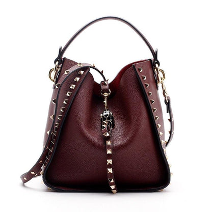 Women's genuine cowhide leather handbag Gloria design