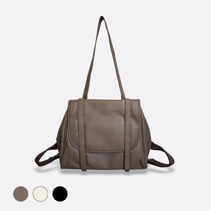 Women's genuine cowhide leather 2 way handbag/backpack Ingrid design