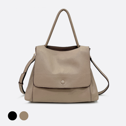 Women's genuine cowhide leather handbag Ingrid design