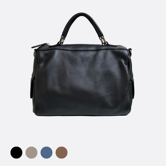 Women's genuine cowhide leather handbag Kabelky v3 design with 2 straps