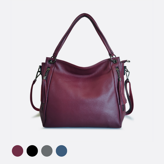 Women's genuine cowhide leather handbag Klos V5 design