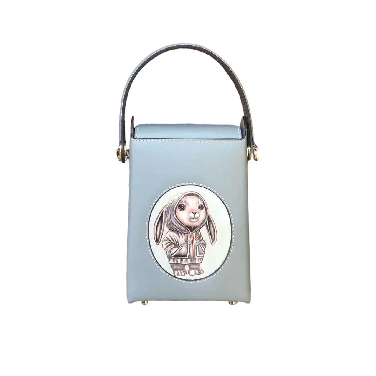 Women's genuine cowhide leather engraved handbag Schon design